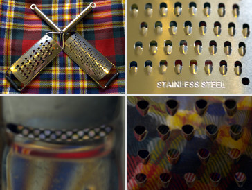 An image of a quartet of graters.